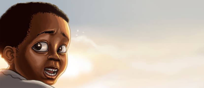 un enfant souriant